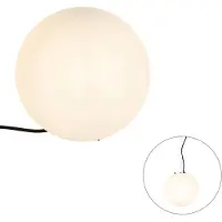 QAZQA Moderni ulkovalaisin valkoinen 25 cm IP65 - Nura