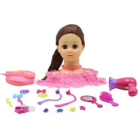 Happy Friend - Hairstyling Head Brown Hair (504405)