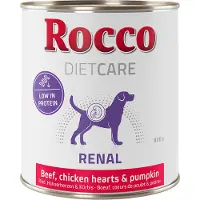 Rocco 6x800g Diet Care Renal Beef with Chicken Hearts & Pumpkin -koiranruoka