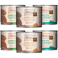 MjAMjAM 6x200g Mixpack puhdasta lihaa nautintosekoitus (3 lajiketta) märkäruokaa kissoille