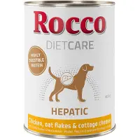 Rocco 12x400g Diet Care Hepatic Chicken with Oat Flakes & Cottage Cheese -koiranruoka