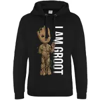 Guardians Of The Galaxy Marvel Studios I Am Groot Profile Hoodie Musta S Mies