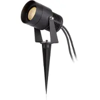 Markslöjd Puutarha 24 LED-valonheitin, musta, 15 wattia Spotlight, himmennettävä, Musta, Alumiini, Moderni