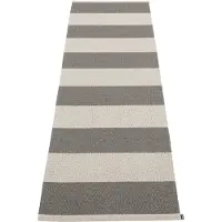 Pappelina Bob Matto 70x225 Cm /linen - Kuviolliset matot Pvc Charcoal - BO9A722