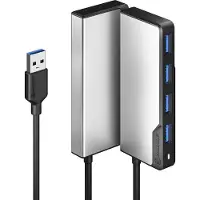 Alogic USB-A Fusion SWIFT 4-port Hub – Space Grey