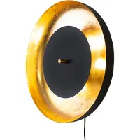By Rydens Shelby Væglampe, Sort/Guld - Black - Ø50X17.5CM