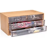 24hShop Meikki- ja korulaatikko 4 laatikolla