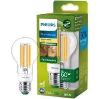 Philips LED E27 A60 4W (60W) 840lm 2700K Lämmin valkoinen Kirkas Himmennettävä