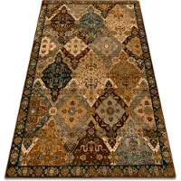 Rugsx Alfombra de lana OMEGA Torino oriental - color coñac 135x200 cm