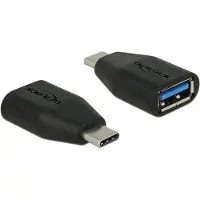 DeLOCK – SuperSpeed adapter USB-C male to USB-A female, 10 Gbps, black (65519)