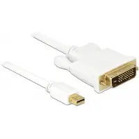 DeLOCK 82918, 2 m, mini Displayport, Kulta, Valkoinen, Uros/uros