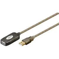 Goobay Aktiivinen USB 2.0 jatkokaapeli, musta