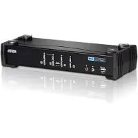 Aten KVM-kytkin, 1 ohjaa 4 konetta, DVI/USB, + 2xUSB-porttia