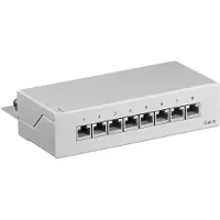 M-Cab CAT 6 Mini/Desktop Patch Panel, 8 Port (93047)