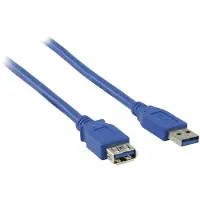 DeLOCK USB 3.0-A M/F - 1m USB cable USB A Blue (82538)