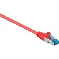 Goobay CAT 6A patch-kaapeli, S/FTP (PiMF), punainen