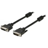 DeLOCK 1m DVI-I, 1 m, DVI-I, DVI-I, Musta, Kulta, Uros/naaras (83106)