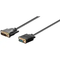 Goobay DVI-I - D-Sub (VGA) cable 2m black (93260)