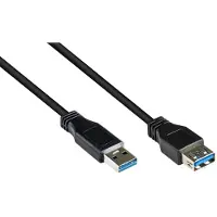 Goobay USB 3.0 SuperSpeed jatkokaapeli, musta