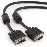 Cablexpert CC-PPVGA-5M-B, 5 m, VGA (D-Sub), VGA (D-Sub), Musta, Uros/uros, 444 g