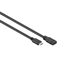 Goobay USB-C-laajennus USB 3.1 sukupolvi 1, musta