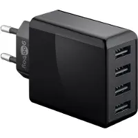Goobay 4-way USB charger (30W) black