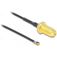 DeLOCK 12662, 0,2 m, SMA, MHF 4L LK, Musta
