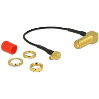 DeLOCK 89626, 0,1 m, SMA, MMCX, Musta