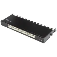 GOOD CONNECTIONS – Alcasa GC-N0118, 10 Gigabit Ethernet, RJ45, Cat6a, 22/26, 0.5U, Musta