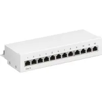 Goobay CAT 6 Mini/Desktop Patch Panel, 12 porttia