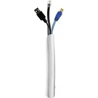 Multibrackets M Universal Cable Sock Self Wrapping 19 mm 25 m - Kaapelijärjestelijä, Hopea
