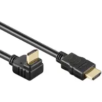 Goobay 270 Asteen Kulma HDMI 2.0 Johto Ethernetillä - 2m - Musta