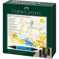 Faber-Castell 162020, 20 kpl, Monivärinen, 13 vuosi/vuosia, #107 Cadmium Yellow, #109 Dark Chrome Yellow, #118 Scarlet Red, #219 Deep Scarlet Red, #12