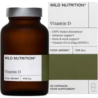 Wild Nutrition Vitamin D 30 Kaps ravintolisä