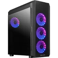 Chieftec Scorpion 4 GL-04B-OP -miditornikotelo ikkunalla ja RGB-valaistuksella, musta