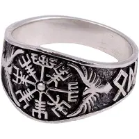 Northern Viking Jewelry Vegvisir sormus NVJ-H-SO016-180