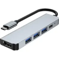 Cablexpert Adapter USB-C 5in1, PD, HDMI, USB 3.1, USB 2.0x2