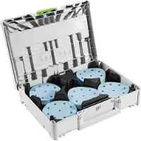 Festool Hiomapaperi Granat; 125 mm; P60/80/120/180/220; 100 kpl.