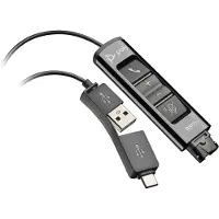 HP Poly – Poly DA85 USB–QD -sovitin, Liittymäsovite, 3 g, Musta (218267-01)