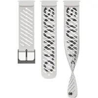 Suunto 22 Ath5 Silicone Strap Pearl White Elektroniikkatarvikkeet S+M