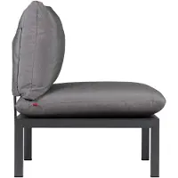 Fiam Domino Metal Part For Backrest/armrest - Penkit Alumiini Antrasiitti - 487 AN