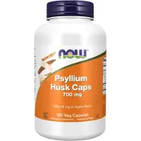 Now Psyllium Husk Caps, jossa on omenapektiiniä - 180 Veg-kapselia.