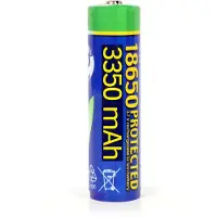 Gembird EG-BA-18650/3350, Ladattava akku, Litiumioni (Li-Ion), 3,7 V, 1 kpl, 3350 mAh, Sininen