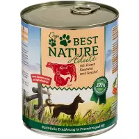 Best Nature 6x 800g Dog Adult - kalkkuna, nauta & porkkana koiran märkäruoka