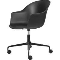 Gubi Bat Meeting Chair toimistotuoli Black-black