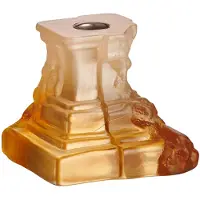 Kosta Boda Rocky Baroque -kynttilänjalka 95 mm Meripihkainen sumu
