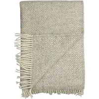 Røros Tweed Kattefot Huopa 150x220 Cm - Huovat & Peitteet Norjalainen Lampaanvilla Vaaleanharmaa - 55404