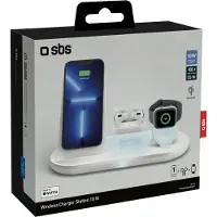 SBS 3-in-1 langaton laturi 10 W, valkoinen