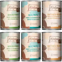 MjAMjAM 6x400g Mixpack puhdasta lihaa nautintosekoitus (3 lajiketta) märkäruokaa kissoille