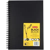 Derwent Black Paper A4 200g Drawing Notebook Kultainen